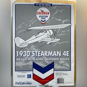 Chevron 1930 Stearman 4E Die-cast 1st in series